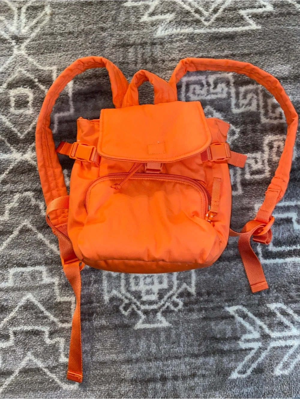 Vera Bradley Utility Orange Mini Backpack